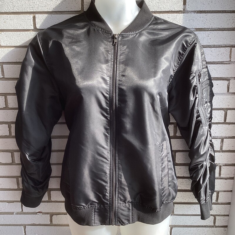 Satin Jacket Frnt Zip