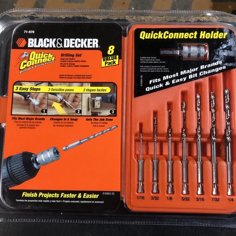 Black & Decker Drill Bit Set 15054, Hex Shank