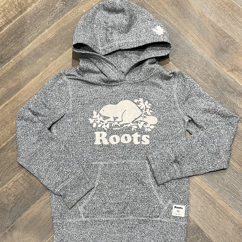 Roots Pullover Hoodie, Grey, Size: 7-8Y
Small Stain ON  Sleeve cuff