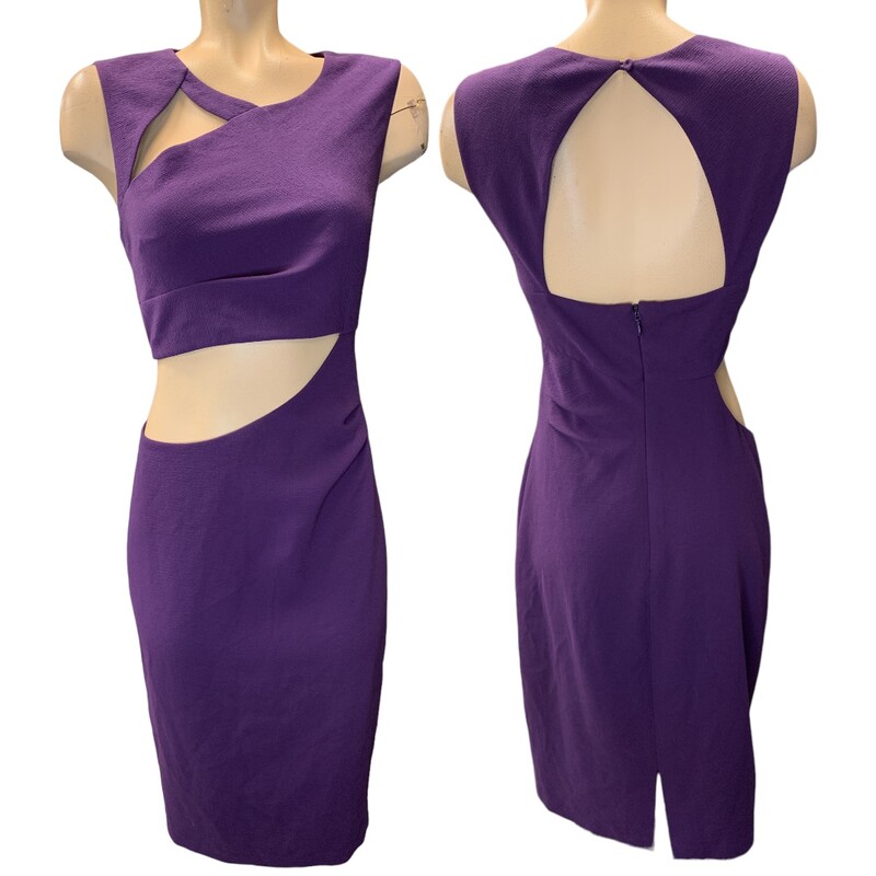 BCBG Maxazria Dress S10, Purple, Size: M