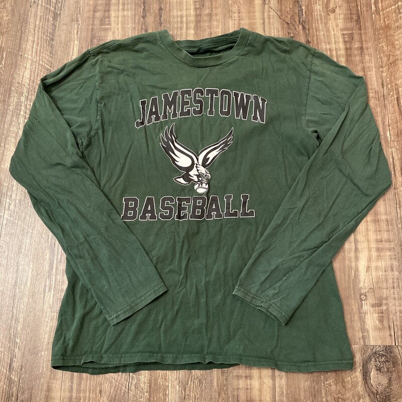Jamestown Baseball Tee, Green, Size: Adult M