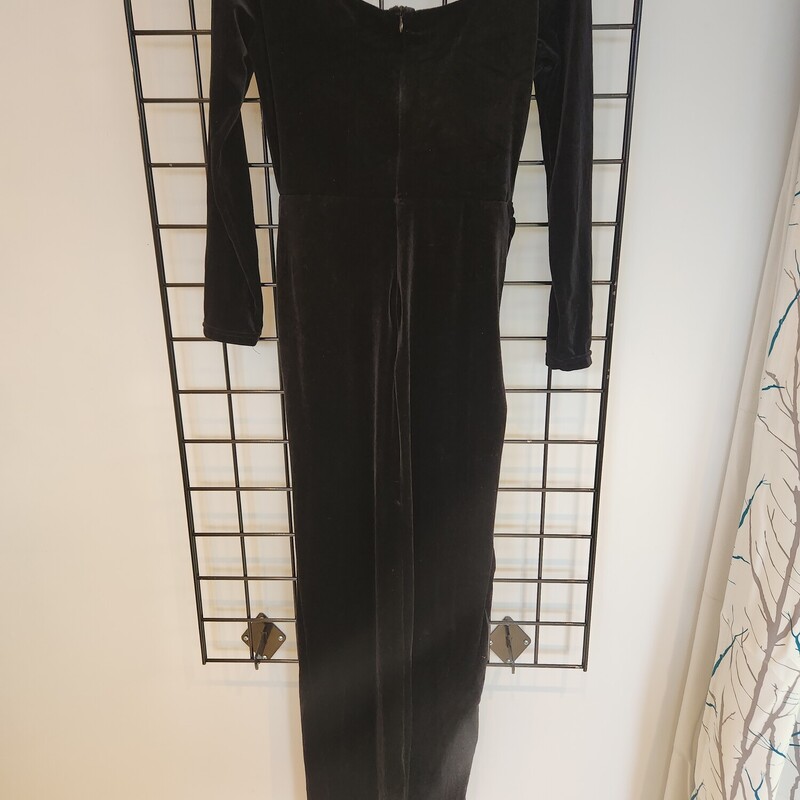Miss Ord Vintage Velvet, Black, Size: S