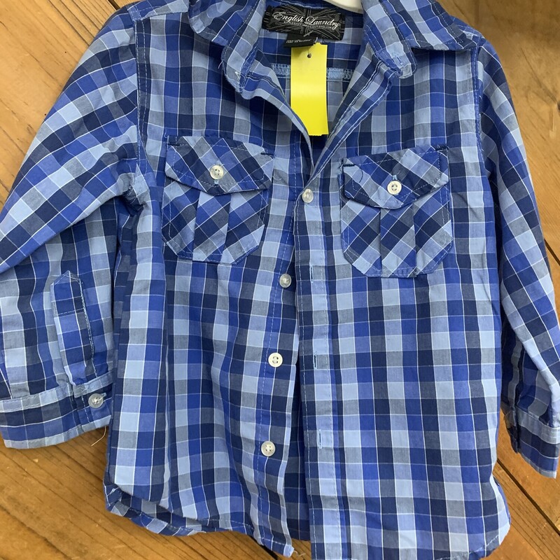 ENGLISH LAUNDRY SHIRT, BLUE, Size: 4T