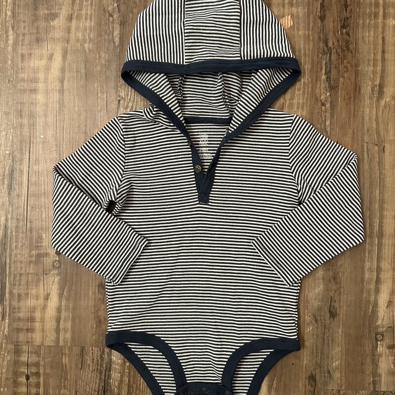 Carters Hooded Henley, Navy, Size: Baby 24m