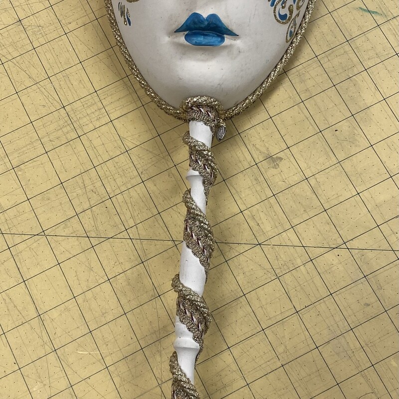 Venetian Mask W/Cane