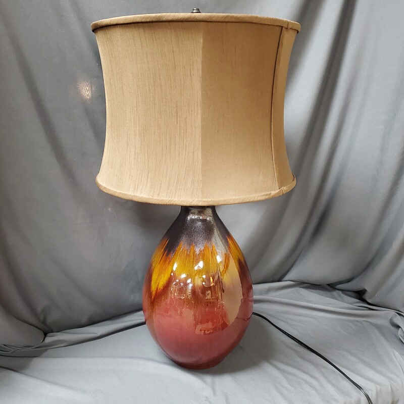 MCM Drip Glaze Lamp