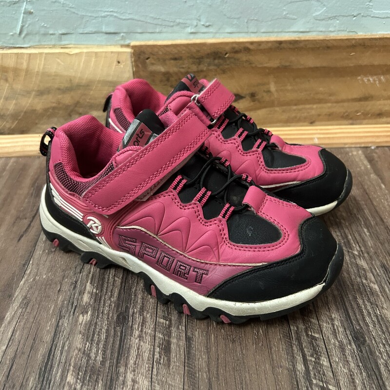 K Sport Velcro Sneaker, Pink, Size: Shoes 2
Inside tag says EUR 34
Estimated US Size 2