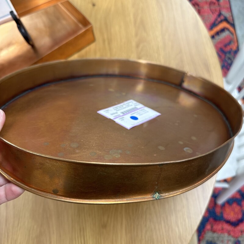 Martha By Mail Oval Tray, Copper
Size: 17in