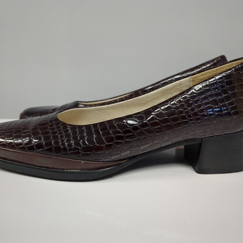 Bella Rosa Flats, Burgundy, Size: 37