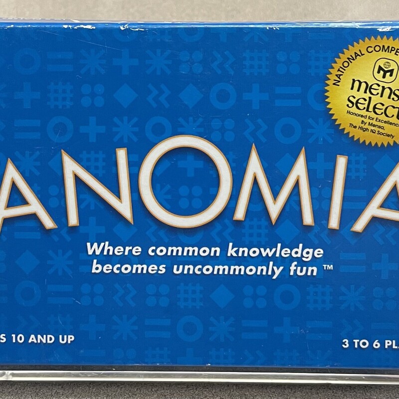 Anomia Game Card
