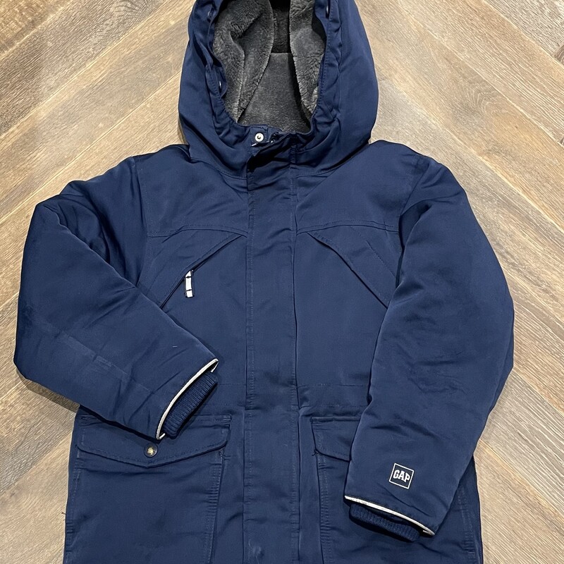 Gap Winter Jacket, Navy, Size: 8-9Y