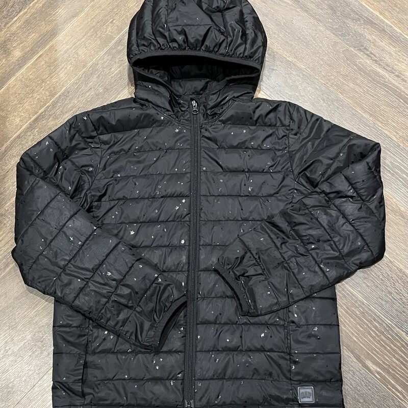 Gap Puffer Jacket, Black, Size: 12Y