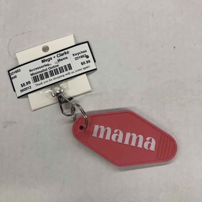 Minimalist Online, Size: Keychain, Item: Mama