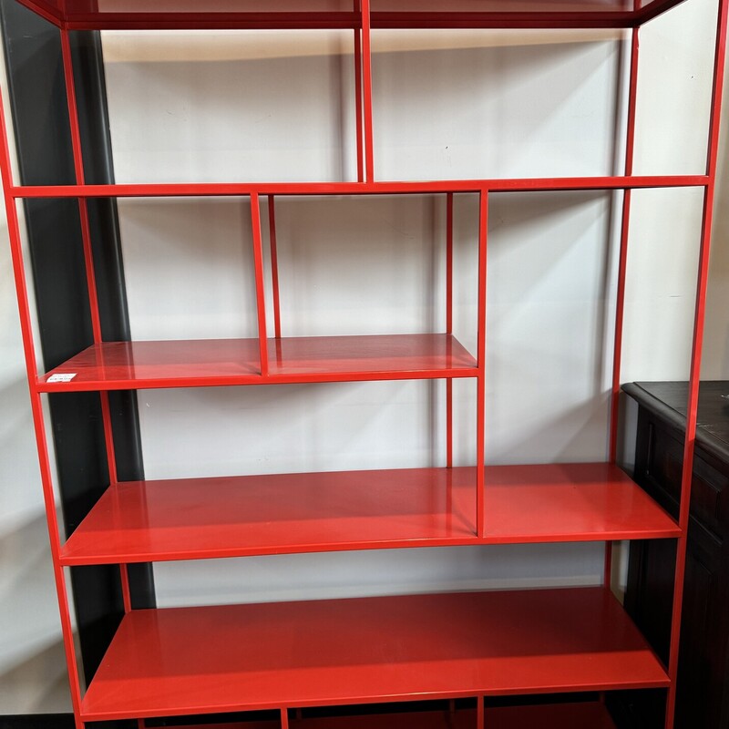 Room & Board Red Open Metal Shelving

Size: 72Tx48Wx15D