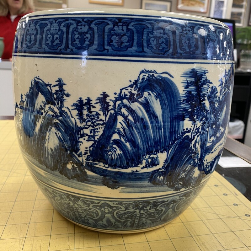Vintage Asian Plant Pot