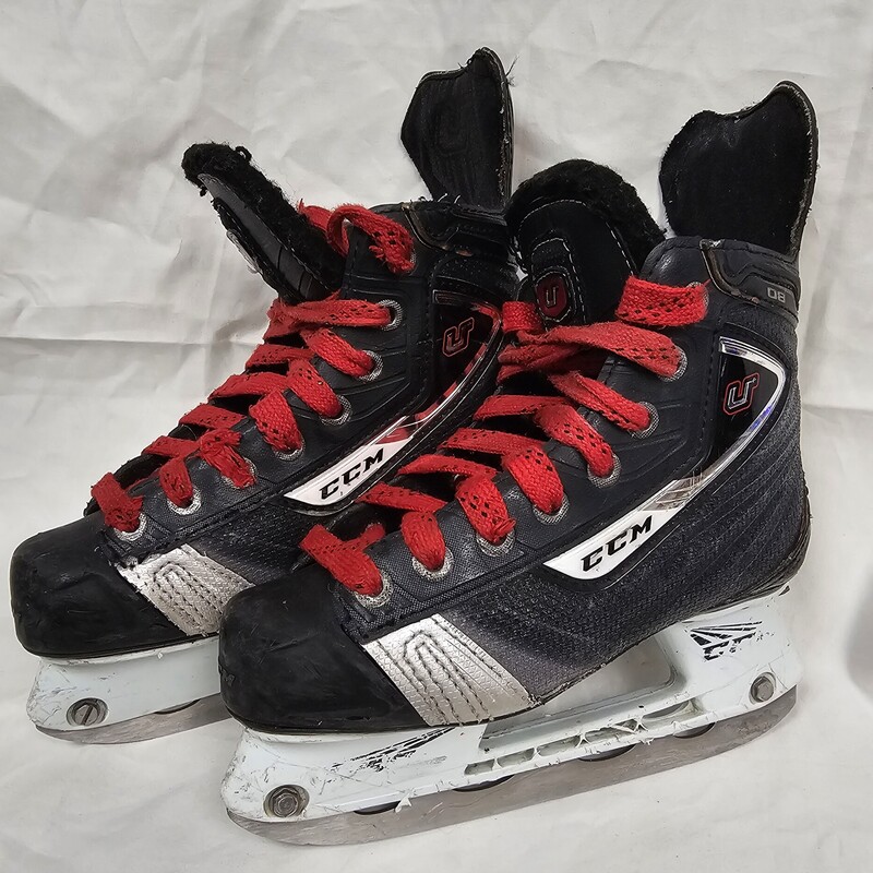 CCM U+ 08 Hockey Skates, Size: 1 E (wide), preowned, MSRP $199.99