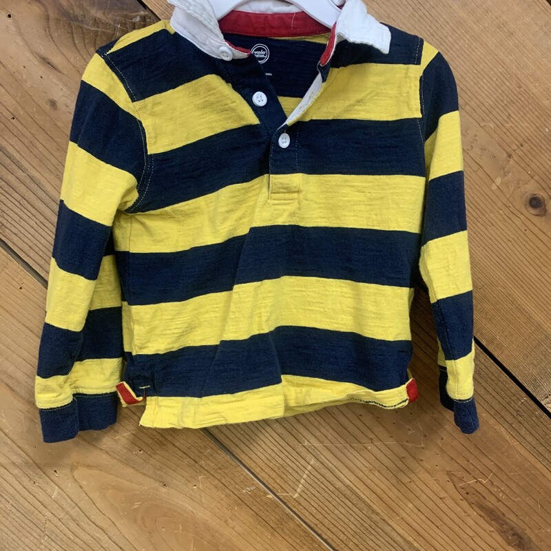 WONDER NATION SHIRT, YELLOW, Size: 24MONTHS