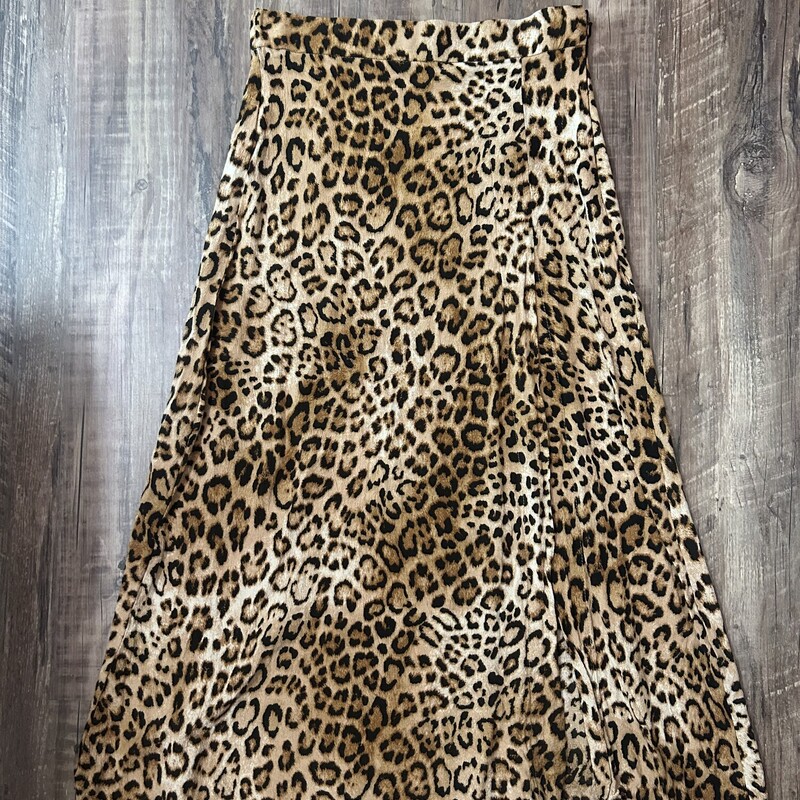 Zara Cheetah Maxi Skirt, Tan, Size: Adult S