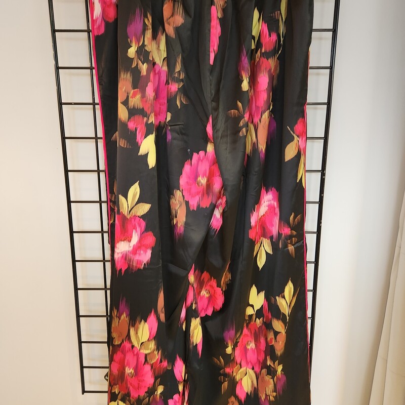 Torrid Satin Wide Leg, Floral, Size: 2XTALL