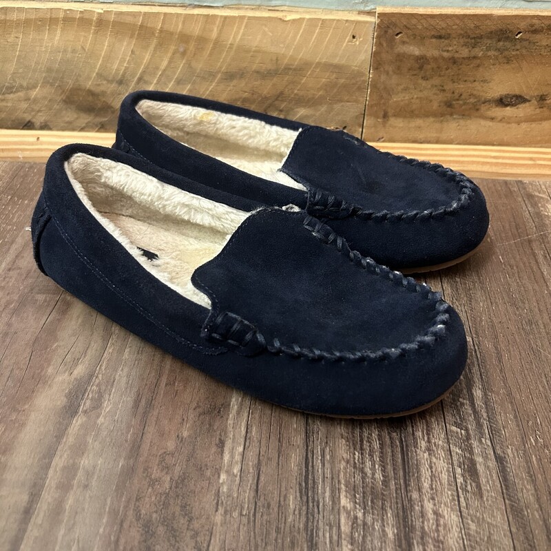 Lands End Slippers, Navy, Size: Shoes 3