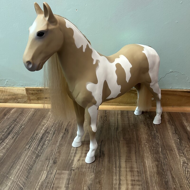 18in Palamino Horse, Tan, Size: 18in Doll