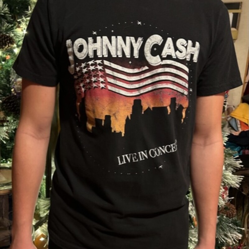 Johnny Cash, Black, Size: Small (PreOwned)