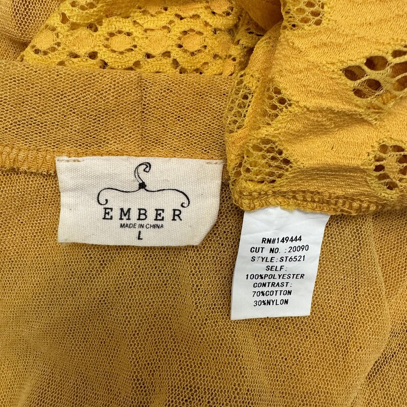 Ember Lace Duster from Anthropologie<br />
Color: Ginger<br />
Size: Large