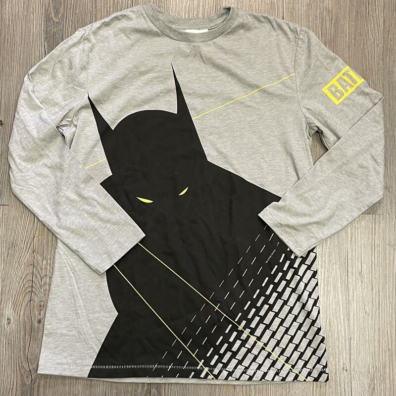 Gap Junkfood Batman  LS, Grey, Size: 12-13Y