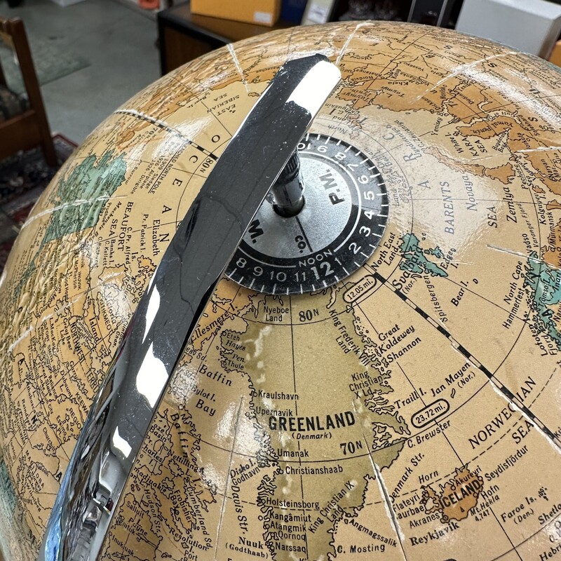 Globe On Acrylic Stand, Artisan<br />
Size: 33in H