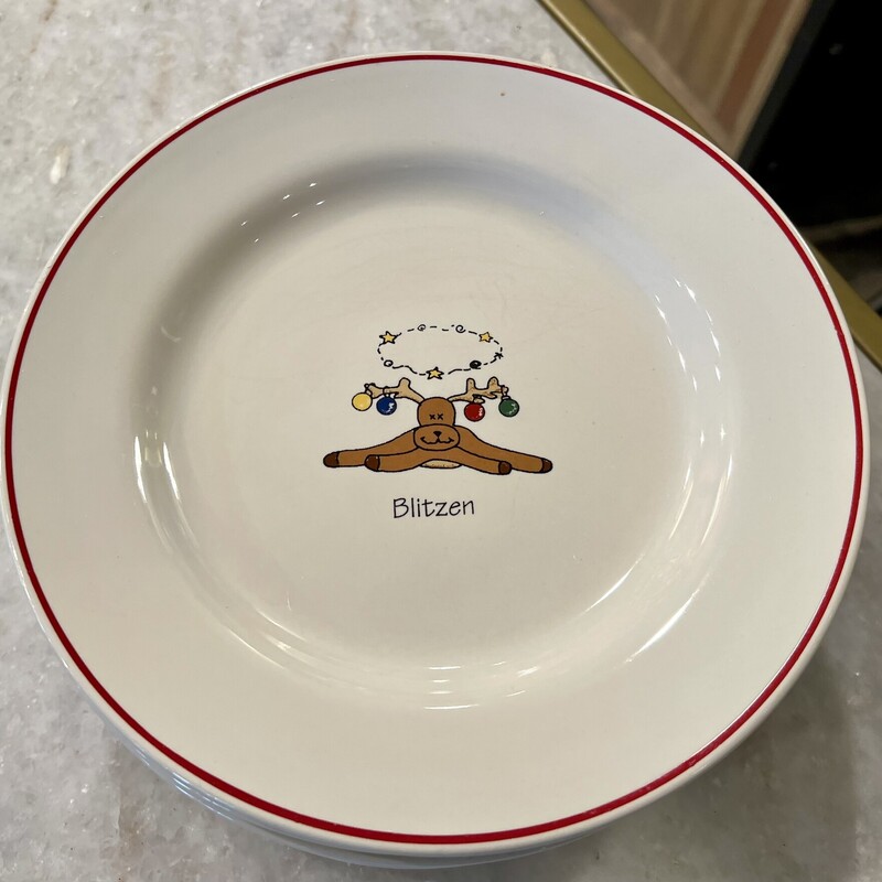 Deer Plates, None, Size: Set Of 8