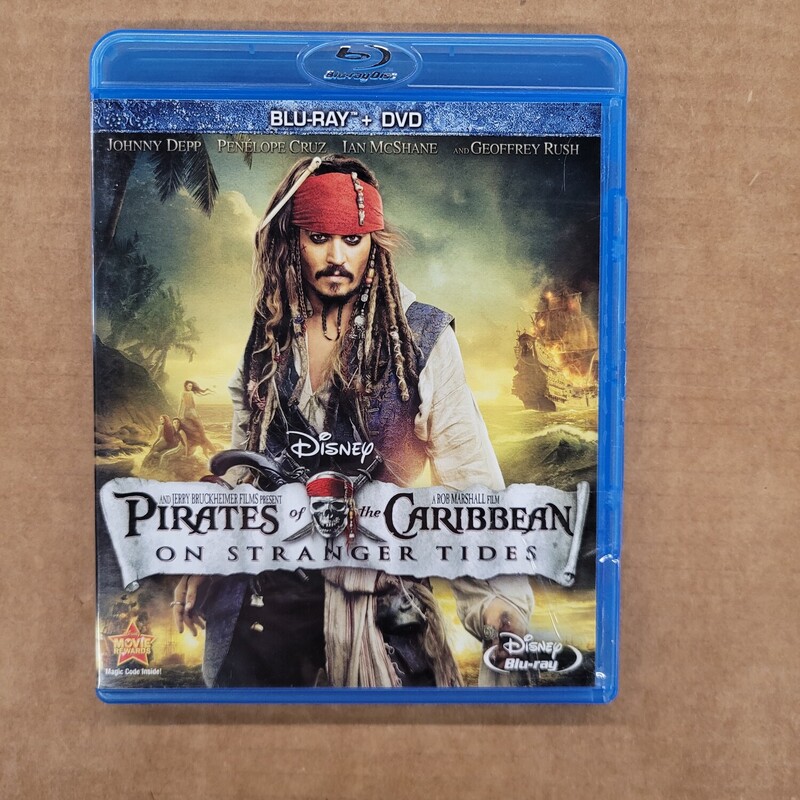 Pirates Of The Caribbean, Size: DVD, Item: Blu Ray