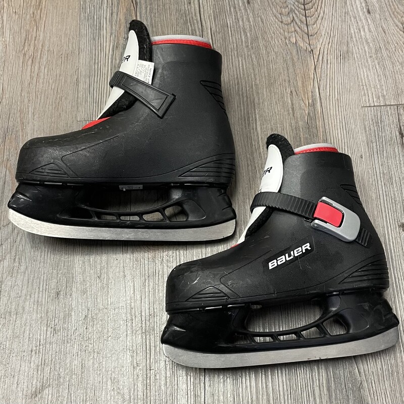 Bauer Hockey Skates, Black, Size: 10T-11Y