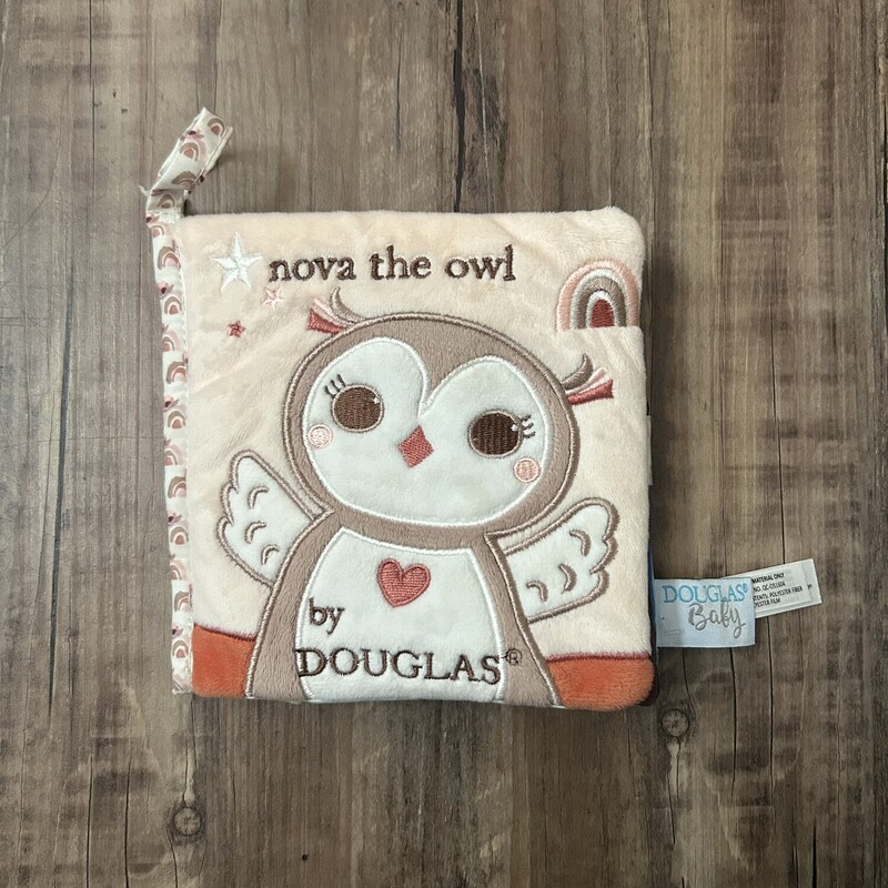 Nova The Owl Cloth Book, Tan, Size: Plush