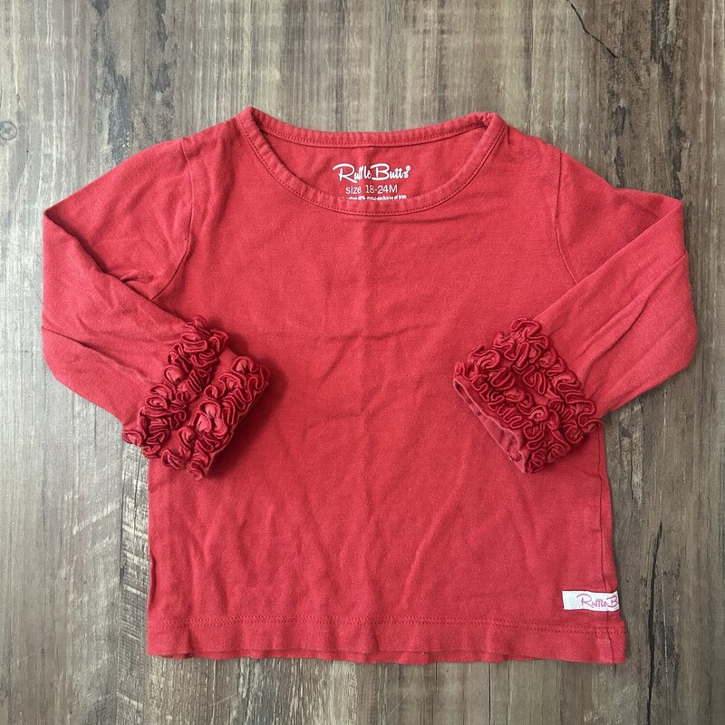 Ruffle Butts L/S Red, Red, Size: Baby 18-24