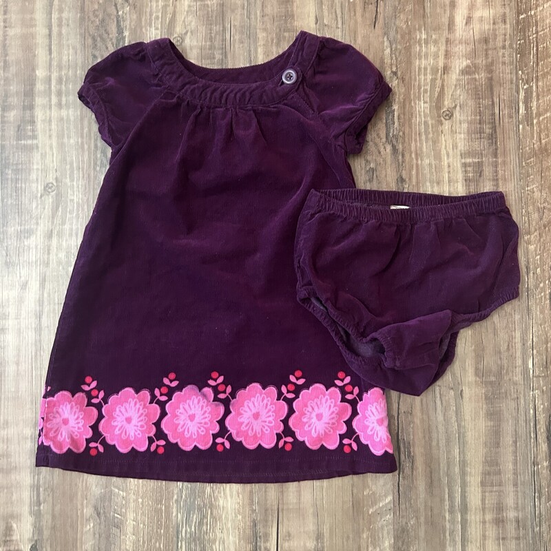 Cherokee Cord Dress, Purple, Size: Baby 24m