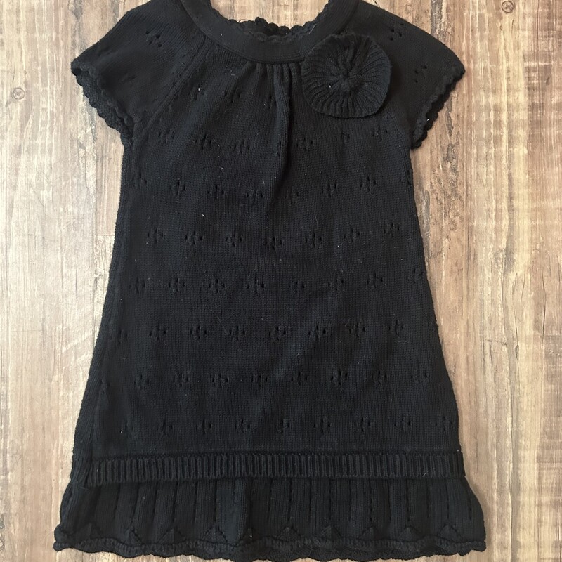 WonderKids Sweater Dress, Black, Size: Toddler 2t