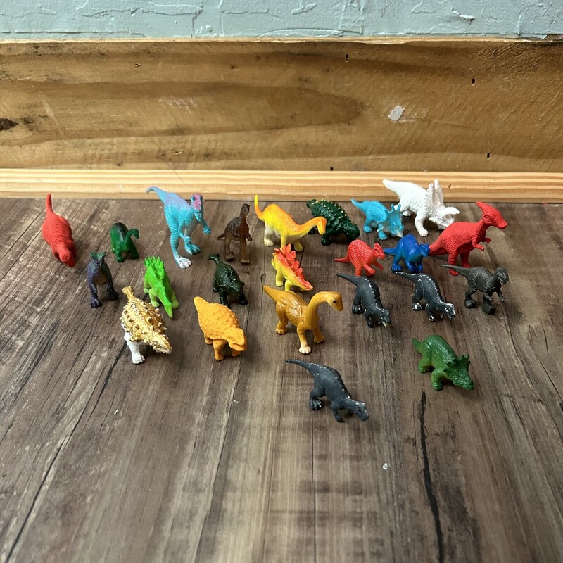 24pc Mini Dino Figures, Multi, Size: MiniFigure