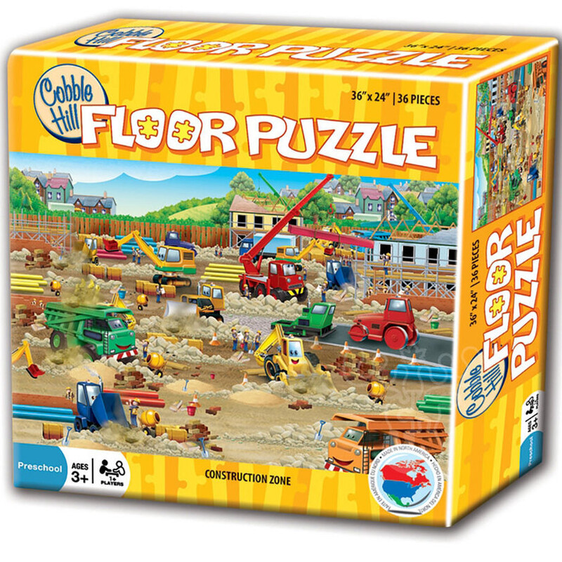 Construction Floor Puzzle, 3+, Size: Puzzle