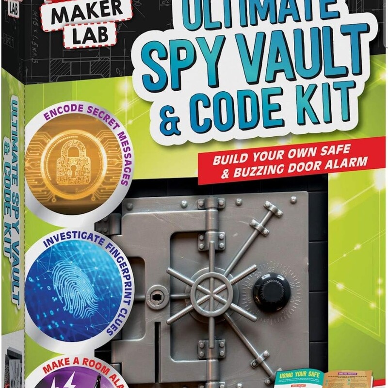 Spy Vault & Code Kit, 8+, Size: DIY