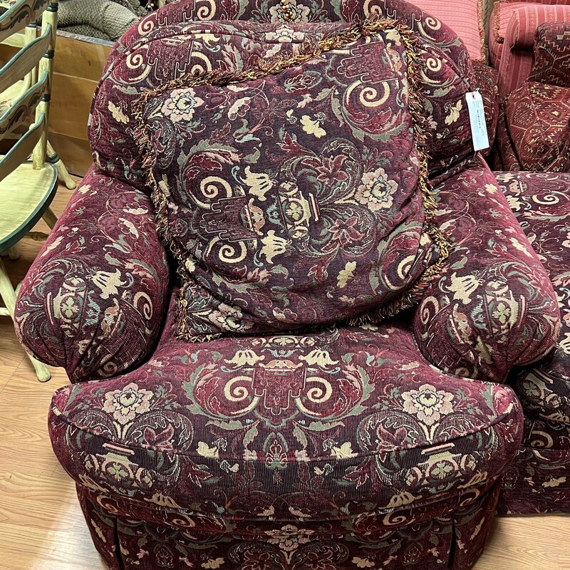 Isenhour Floral Chair, Red