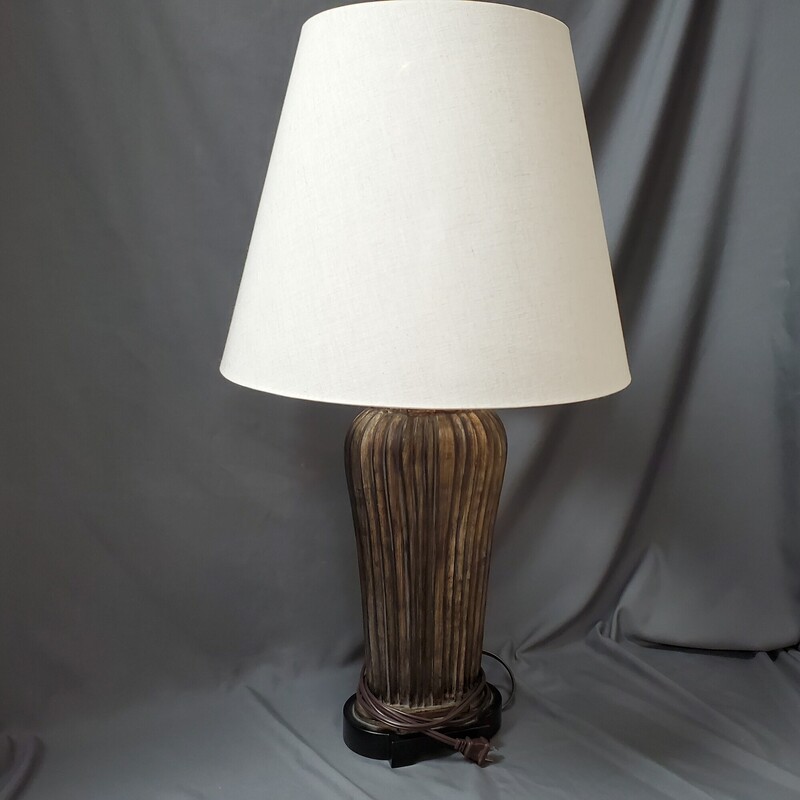 Lamp W Shade, Bronze, Size: 29H