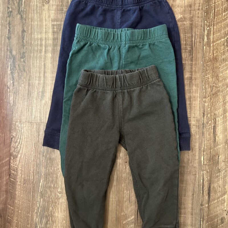 Carters 3pk Knit Jogger, Green, Size: Baby 18M