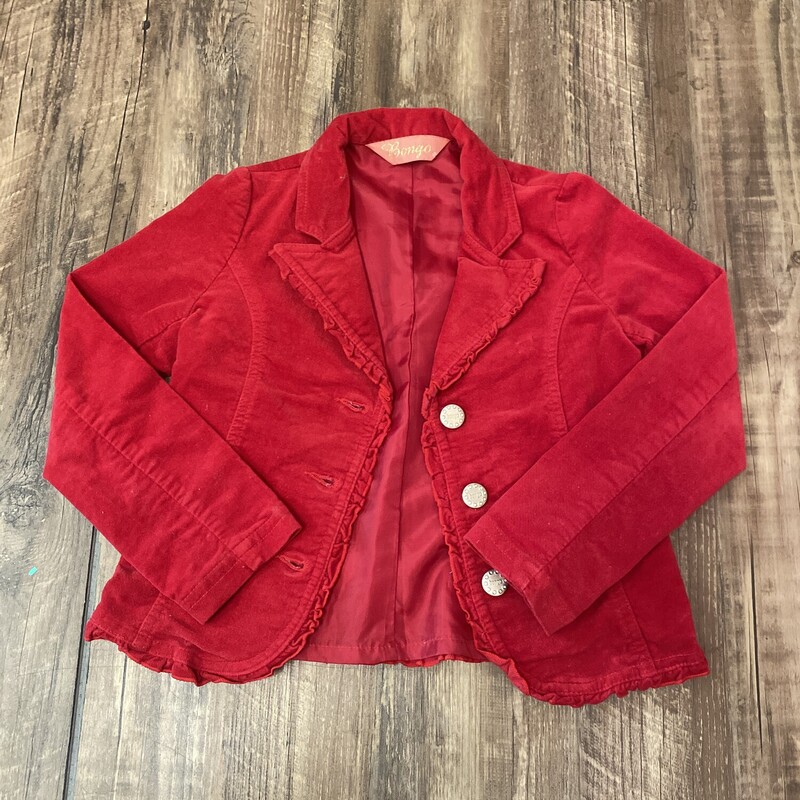 Bongo Cropped Jacket, Red, Size: Toddler 6t