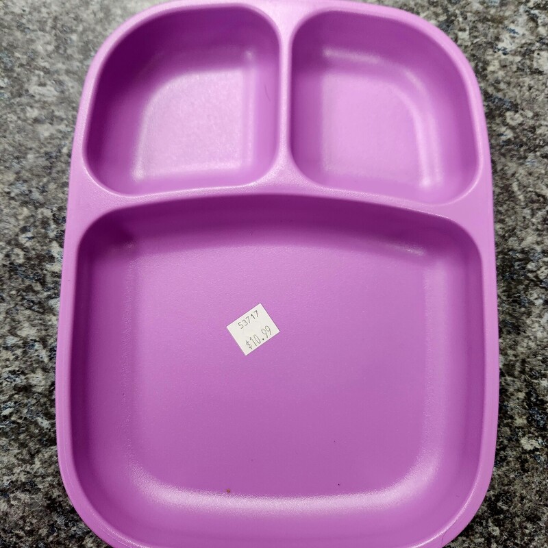 9IN Divided Plate Purple, Purple, Size: Tableware