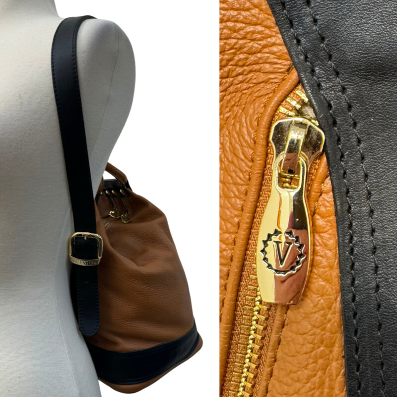 Valentina Buttery Soft Leather Carrano Handbag<br />
Converts to a Backpack<br />
Colors: Camel and Black