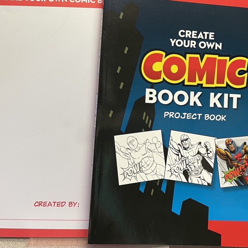 Create Your Own Comic Book
Includes two books.
Multi, Size: Paperback