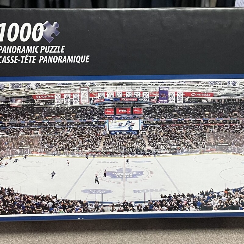 NHL Panoramic Puzzle, Black, Size: 1000 Pcs