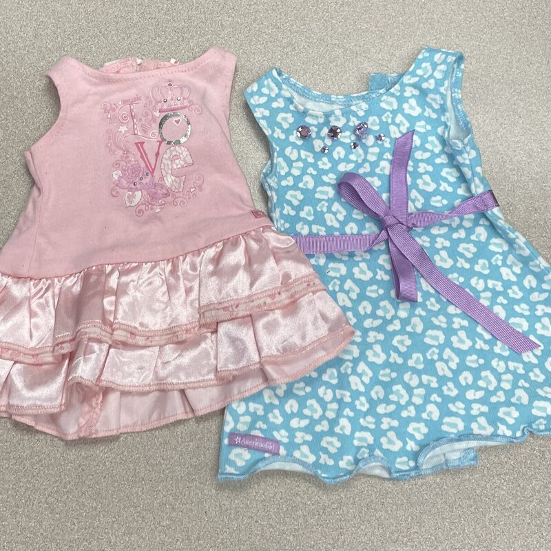 AG 2 Summer Dresses, Pink, Size: 18 Inch