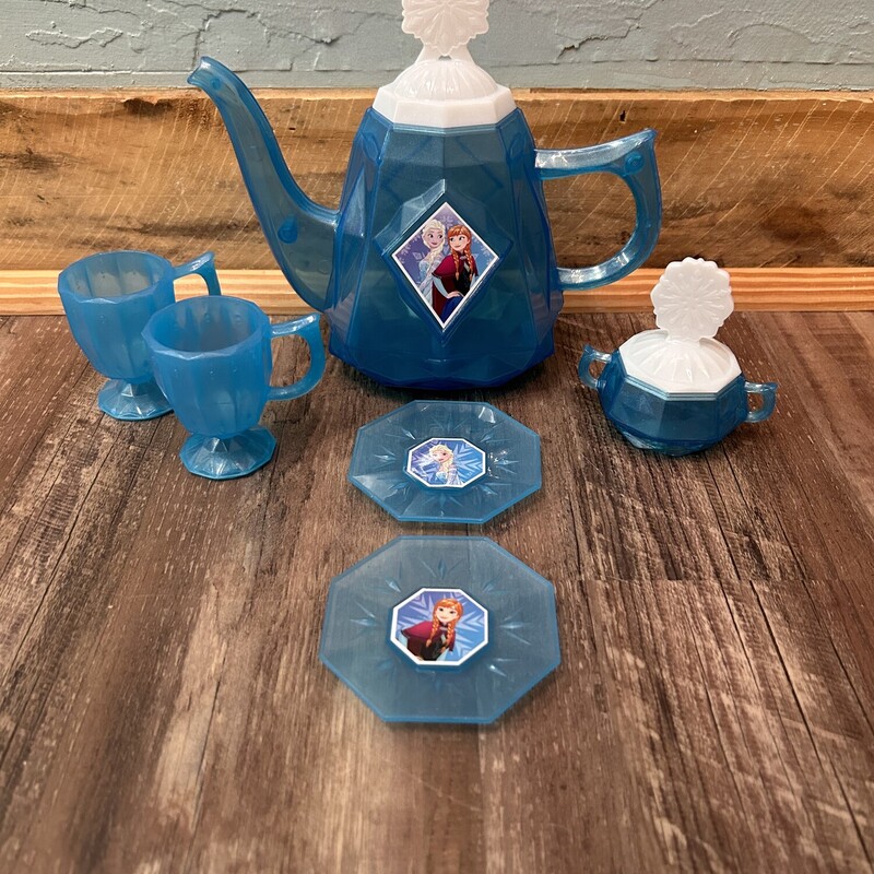 Frozen Tea Set, Blue, Size: Toy/Game