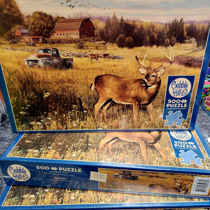 500 Pc Deer Field Puzzle, 500 Pc, Size: Puzzle